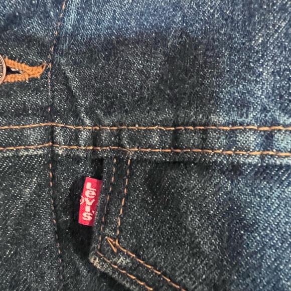 Levi's Classic Blue  blanket lined Denim Jacket size 42 - Picture 4 of 11